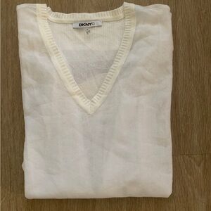 DKNYC White  Transparent Sweater